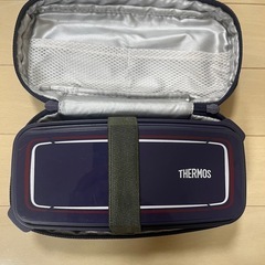 THERMOS お弁当箱 ネイビー　保冷剤ポケット付き/サーモスの画像