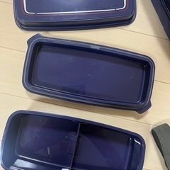 THERMOS お弁当箱 ネイビー　保冷剤ポケット付き/サーモスの画像