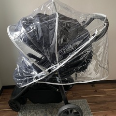 お譲り先決まりました。joie  ベビーカー　バギー　レインカバー付きの画像