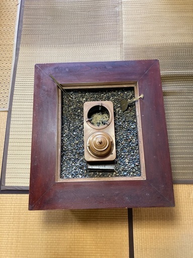 お盆特別セール14800→12800?レトロ 角火鉢 囲炉裏 銅落とし＆火箸・燗