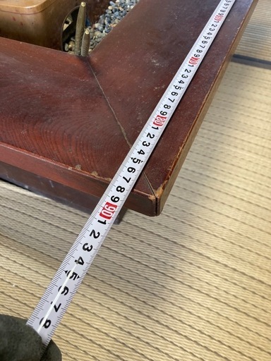 お盆特別セール14800→12800?レトロ 角火鉢 囲炉裏 銅落とし＆火箸・燗