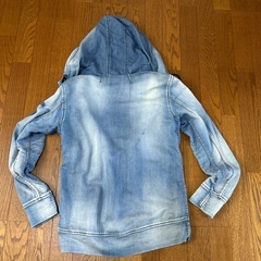 TAVERNITI SO JEANS デニムスウェットジップパーカー　メンズの画像