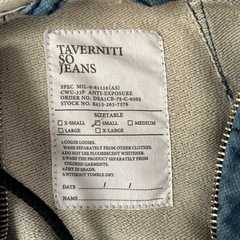 TAVERNITI SO JEANS デニムスウェットジップパーカー　メンズの画像