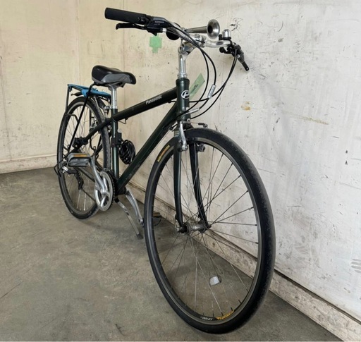 A-6i472(U)□岐阜発　△Panasonic/自転車/クロスバイク/3×7段変速/マウンテンバイク/タイヤ700×35c/防犯有り/現状品　R6.4/17□