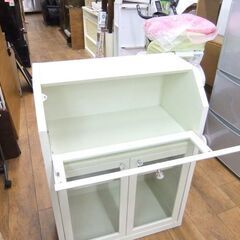 収納棚 日本製 幅72×奥行38×高さ94㎝ アート50 多目的棚 コレクションケース キャビネット ホワイト 白 札幌市厚別区 厚別店の画像