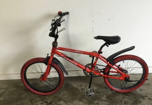 A-7△ 岐阜発/ DEEPER/ BMX/ 自転車/ ジャイロ/ 20インチ/ 走行確認/ 傷サビあり/ 現状品/ 管07s/ R6.12/21 △