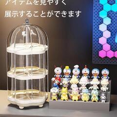 ♥️新品未使用♥️フィギュア収納ケース 回転台付　フィギュア ケース 2段 透明 鑑賞　飾りの画像