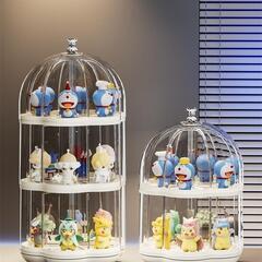 ♥️新品未使用♥️フィギュア収納ケース 回転台付　フィギュア ケース 2段 透明 鑑賞　飾りの画像