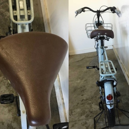 A-8△ 岐阜発/ ブリジストン/ bikke2/ 自転車/ ママチャリ/ 20インチ/ 3段変速/ 走行確認/ スタンド変形あり/ 現状品/ 管b0.7/ R6.12/22 △