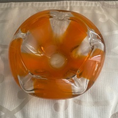 ガラス製　昭和レトロ　灰皿　花器の画像