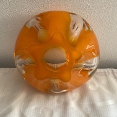 ガラス製　昭和レトロ　灰皿　花器の画像