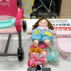 0807-107 ぽぽちゃん　セット　お洋服、おトイレ付きの画像