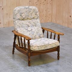 ≪yt1995ジ≫ karimoku/カリモク家具 1人掛けリクライニングソファ リクライナー/パーソナルチェア/ウィンザーチェア/中古家具/宮城県仙台市 70731-03の画像