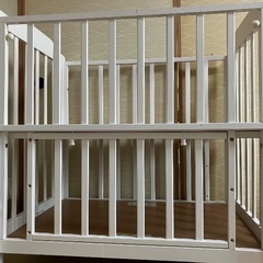 カトージ　ベビーベッド　ミニ　白の画像