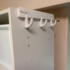 カラーボックス　白　６段　ワイド　ケース付きの画像