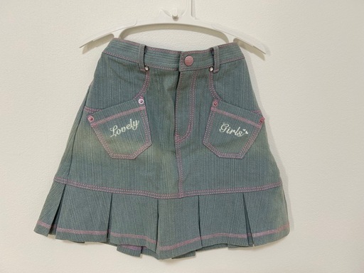 美品 メゾピアノ デニムスカート 140cm 訳あり】メゾピアノ 140cm デニムスカート 子供服 (min) ひめじ