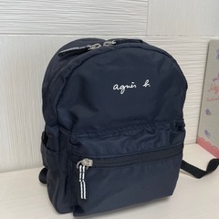 【アニエスベー】ロゴ入りミニリュックサックの画像
