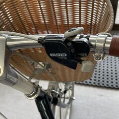 26インチ ３段変速 自転車 ママチャリ カゴ 鍵 スタンド付き 札幌市手稲区の画像