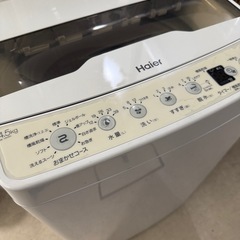 2024年　ハイアール　洗濯機　4.5kgの画像