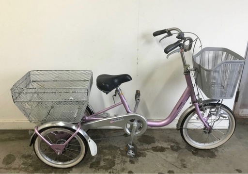 A-12 △ 岐阜発/ BRIDGESTONE/ ブリジストン/ WAGON/ 大人用三輪自転車/ 変速なし/スイングあり/カゴ破れあり/走行確認/現状品/管08s/R7.3/3 △