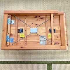 山善　折りたたみテーブル　デスク　机の画像