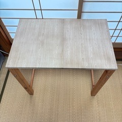 山善　折りたたみテーブル　デスク　机の画像