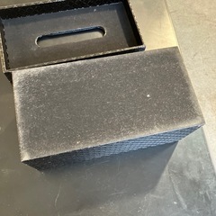 K2508-073 ティッシュケースカバー ブラック キルティング キズ汚れ有りの画像