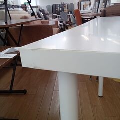 ★リユースのサカイつくば店★TK6083 IKEA ダイニングテーブル ホワイト H74×D60×W100 クリーニング済みの画像