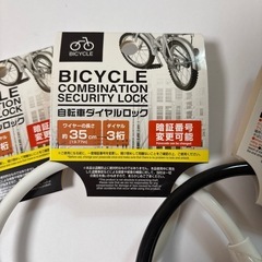 自転車ワイヤーロック　の画像