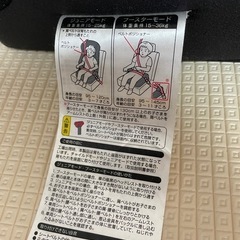 お譲り先きまりました。ジュニアシート　　ジョイトリップエアスルー　　コンビの画像