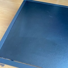 ガラス　ローテーブル　ソファ前にちょうどいいサイズ　カフェっぽいの画像