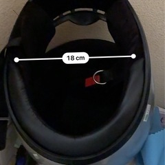 バイク用フルフェイスヘルメット シルバーの画像