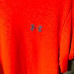 アンダーアーマー　ランニングTシャツ　蛍光オレンジ　XLの画像