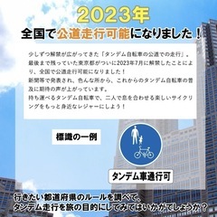 折りたたみ式タンデムの画像