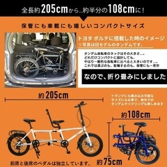 折りたたみ式タンデムの画像