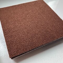 【未使用】吸着タイプ タイルカーペット 30cm×30cm 15枚 ベージュ＆ブラウンの画像