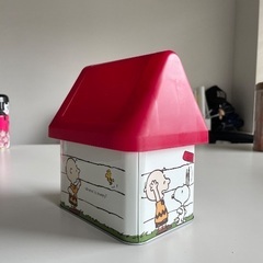 スヌーピー クッキー缶 小物入れの画像