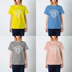 ビール馬のんべぇくん・西馬込Ver. Tシャツ (白ホワイトロゴ)の画像