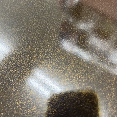 鉄仙　黒塗　丸盆　トレイの画像