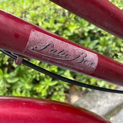 自転車　No.369　シティサイクル　26インチ　ワインレッド　ライト、鍵付き　【リサイクルショップどりーむ天保山】の画像
