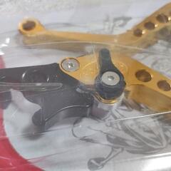【新品】汎用 アルミ CNC バイク用 ブレーキ ハンドグリップ クラッチ レバー アジャスタブル 6段調整 の画像