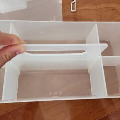 プラスチックの収納ケースセット、iPadケースの画像