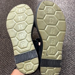 【極美品】ルコライン　サンダル　ネオンピンクスタッズ　ベルト調節可能　24cmの画像