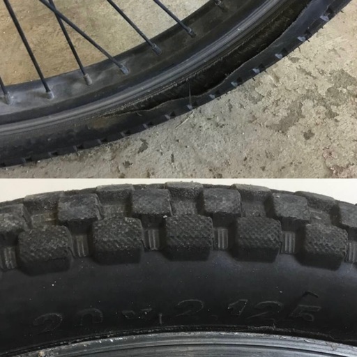 A-17 △ 岐阜発/ RAYCHLL/ BMX/ 自転車/ 20インチ/ ジャイロなし/ ペグなし/ 走行確認/ Rタイヤ破れあり/ 現状品/ 管05s/ R7.1/24 △