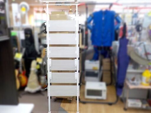 突っ張りラック カエサル ニトリ 幅60×奥行6×高さ200~260cm 木目調×ホワイトウォッシュ 西岡店  ニトリ 突っ張りラック カエサル 60cm幅(ホワイトウォッシュ) - 通販 