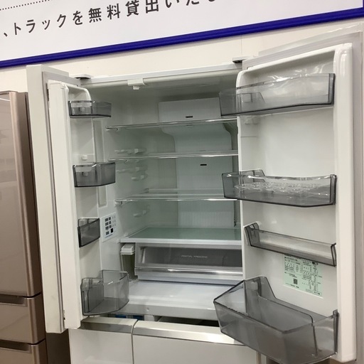 冷蔵庫 送料込 HITACHI 冷蔵庫 日立 6ドア冷凍冷蔵庫 R-HW54S-N【標準配送料