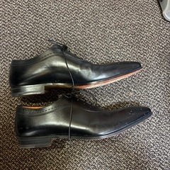 【極美品】santoni サントーニ　レザーシューズ　7ハーフ　ビジネスシューズ ドレスシューズ メンズ　靴の画像