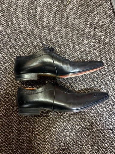 【極美品】santoni サントーニ　レザーシューズ　7ハーフ　ビジネスシューズ ドレスシューズ メンズ　靴