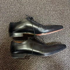 【極美品】santoni サントーニ　レザーシューズ　7ハーフ　ビジネスシューズ ドレスシューズ メンズ　靴の画像