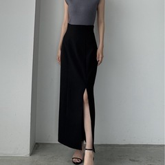 louere 
タイトハイウエストスリットぺンシルスカートの画像